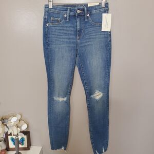 Universal Thread Jegging Size 00/24 Blue High Rise Distressed Medium Wash New